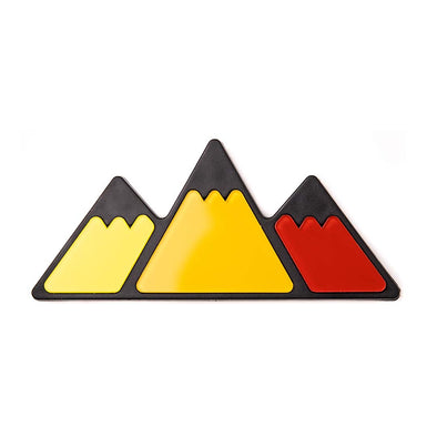 Toyota Tri-Color Mountain Grille Badge Emblem