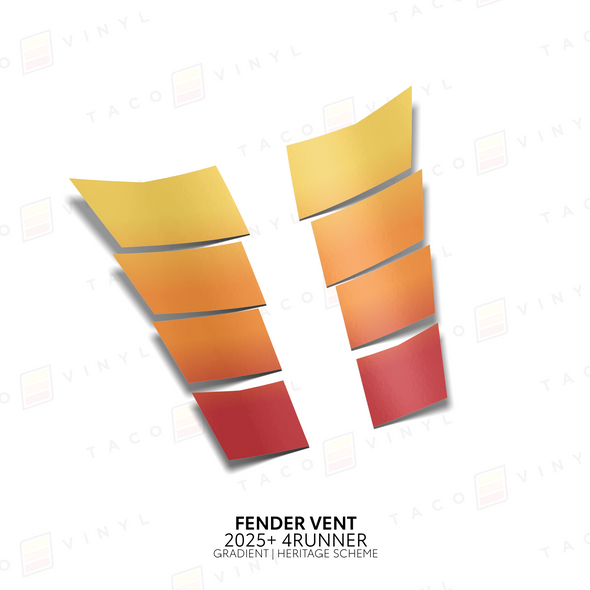2025+ 4Runner Gradient Fender Vents