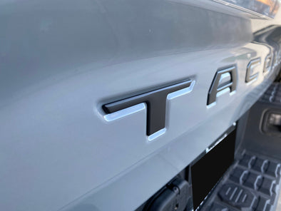 Toyota Tacoma Compatible Raised Plastic Tailgate Letters (2016-2023)