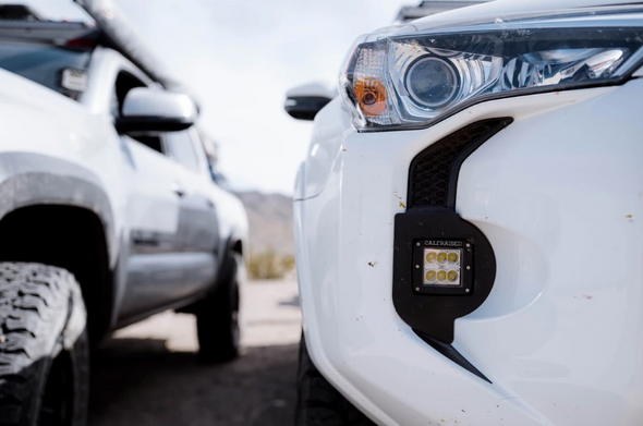 Toyota 4Runner LED Fog Light Replacement Brackets Kit (2014 - 2021)