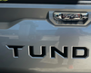 Toyota Tundra Compatible Domed / Raised 3D Tailgate Letter Inserts (2022 & 2023)