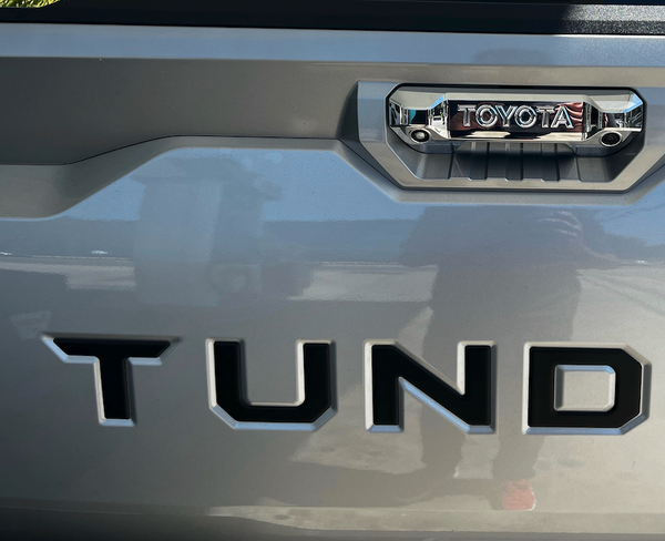 Toyota Tundra Domed / Raised 3D Tailgate Letter Inserts (2022+)