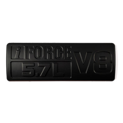 Black Toyota Tundra i Force V8 Emblem/Badge